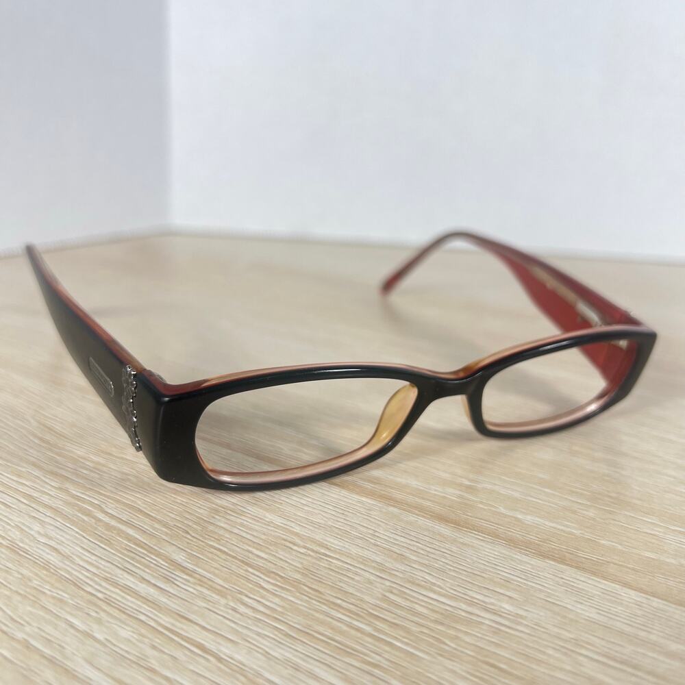 Coach Ileana (2017) Eyeglasses Frames Only Black Flowers 47-16